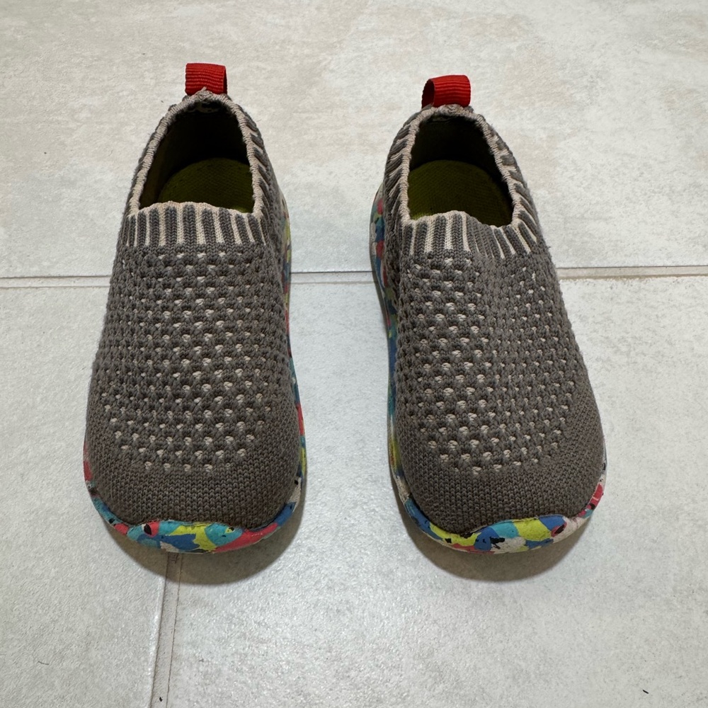 See Kai Run Gray Knit Slip-On Shoes with Flexible Sole